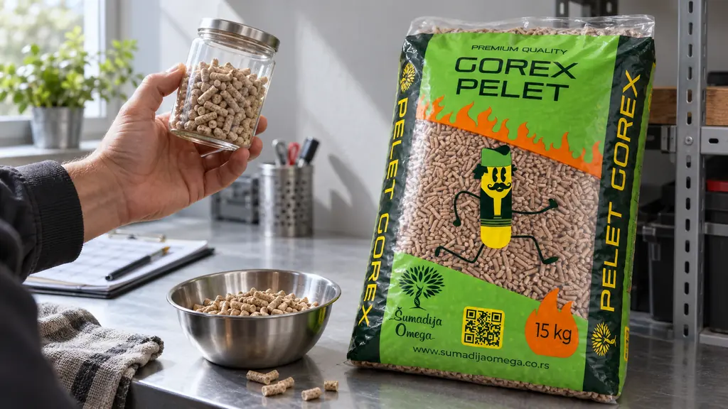 Pregled uzorka peleta uz Gorex pakovanje
